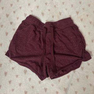 xs maroon shorts from the brand Athletic Works